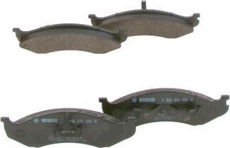 Тормозные колодки Bosch (Low-Metallic) передние для Jeep Cherokee II (XJ) 1990-2001. Артикул 0 986 424 284
