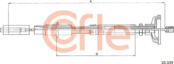 Трос сцепления Cofle. Артикул 92.10.339
