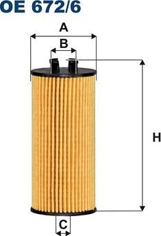 Масляный фильтр Filtron для MINI Cabrio III (F57) 2014-2026. Артикул OE 672/6