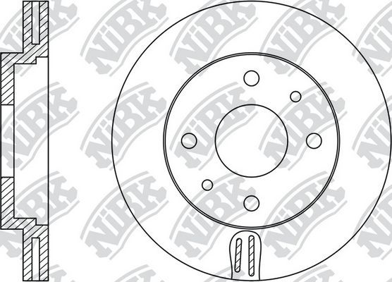 Тормозной диск NiBK. Артикул RN1334