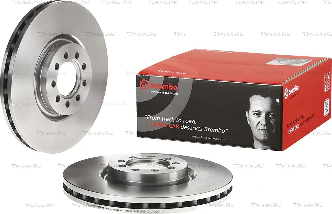 Тормозной диск Brembo PRIME LINE передний для IVECO Daily VI 2014-2026. Артикул 09.9760.10