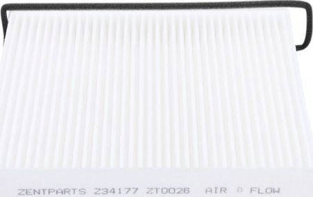 Салонный фильтр Zentparts. Артикул Z34177