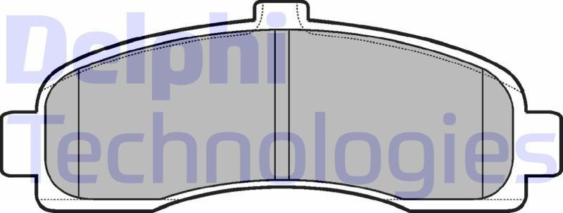 Тормозные колодки Delphi (Low-Metallic). Артикул LP779