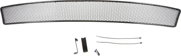 Сетка Arbori на бампер внешняя, черная 10 мм для Ford Explorer V рестайлинг (с камерой) 2018-2019. Артикул 01-172218-101