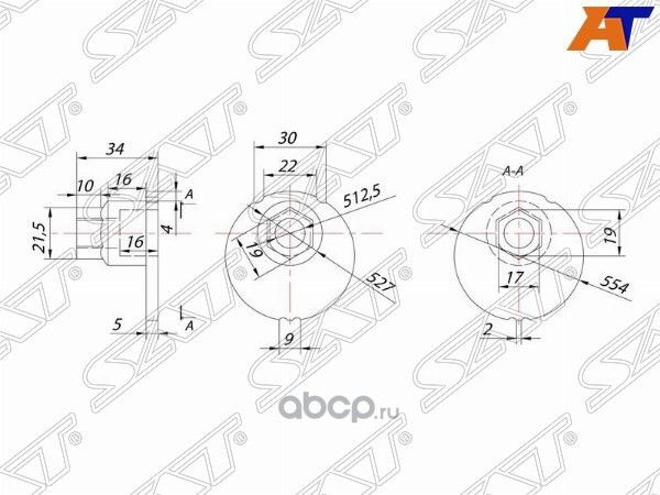 Гайка эксцентрика нижнего рычага TOYOTA FJ CRUISER (SAT). Артикул ST4845235020
