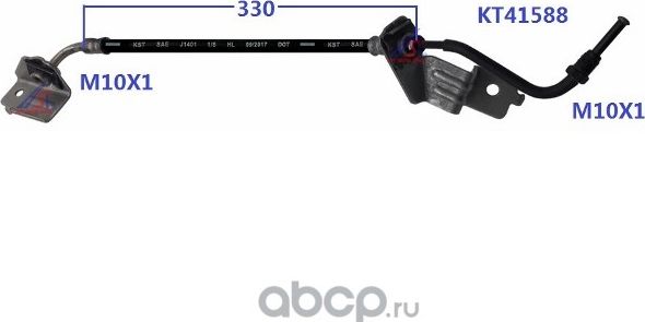 Шланг тормозной Double Force Double Force. Артикул DFH0185