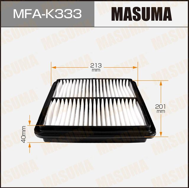Воздушный фильтр Masuma. Артикул MFA-K333