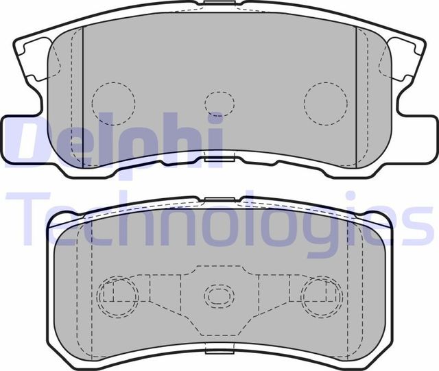 Тормозные колодки Delphi (Semi-Metallic). Артикул LP2483