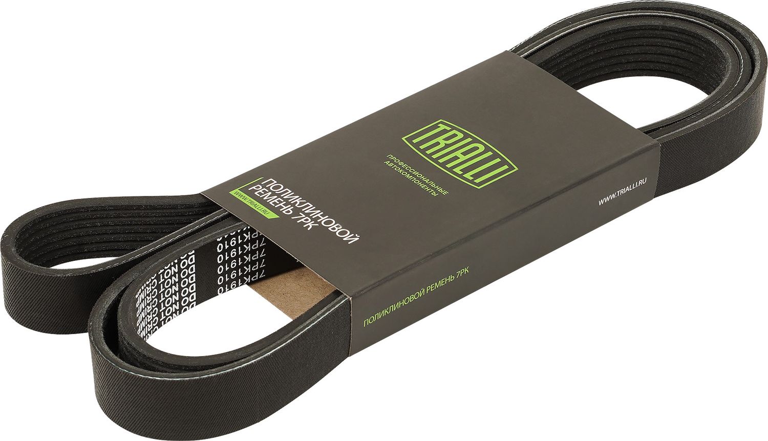 Приводной ремень поликлиновой Trialli (EPDM (Этилен-пропиленовый каучук)). Артикул 7PK1910