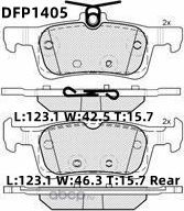 Колодки тормозные дисковые Double Force Double Force. Артикул DFP1405