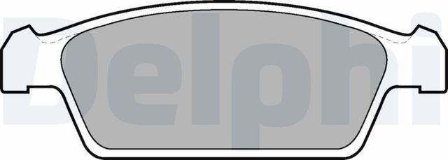 Тормозные колодки Delphi (Low-Metallic) передние для Daewoo Tico 1995-2000. Артикул LP1100