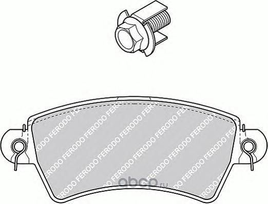Колодки тормозные передние (Ferodo). Артикул FSL1370