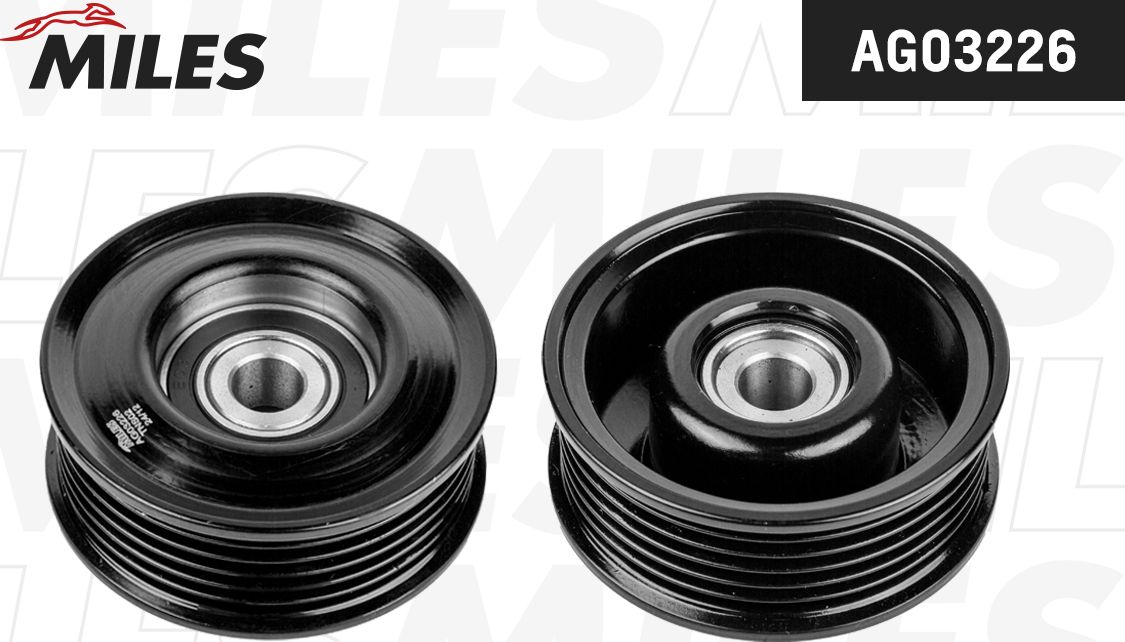 Направляющий (ведущий) ролик приводного поликлинового ремня Miles. Артикул AG03226
