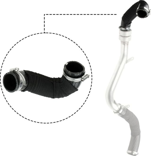 Патрубок интеркулера Gates (ПЭ (полиэтилен)) для Ford Focus III 2012-2019. Артикул 09-0644