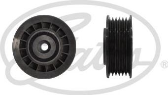 Направляющий (ведущий) ролик приводного поликлинового ремня Gates (полимерный материал). Артикул T38090