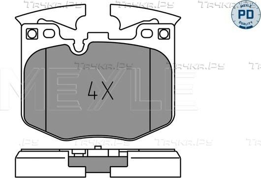 Тормозные колодки Meyle PD передние для BMW iX I 2021-2026. Артикул 025 224 2520/PD