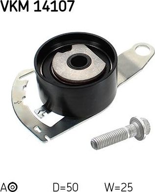 Натяжной ролик (натяжитель) ремня ГРМ SKF. Артикул VKM 14107