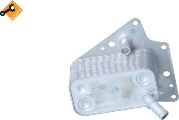 Радиатор масляный (маслоохладитель) для двигателя NRF (алюминий). Артикул 31258