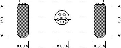 Осушитель кондиционера AVA (алюминий) для Mazda 626 IV (GE) 1992-1997. Артикул MZD036