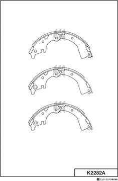Тормозные колодки MK Kashiyama. Артикул K2282A