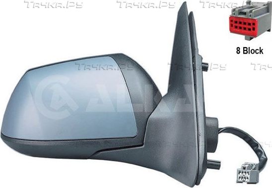 Зеркало боковое Alkar правое для Ford Mondeo III 2000-2007. Артикул 6126377