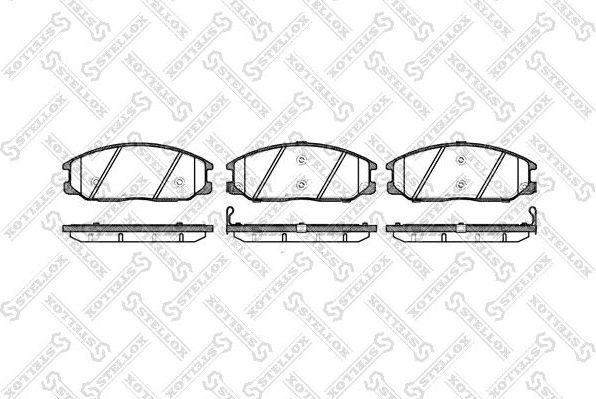 Тормозные колодки Stellox. Артикул 782 012B-SX