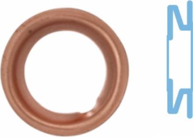 Сальник пробки маслосливного отверстия (блистер, 2 шт) Corteco. Артикул 005568S