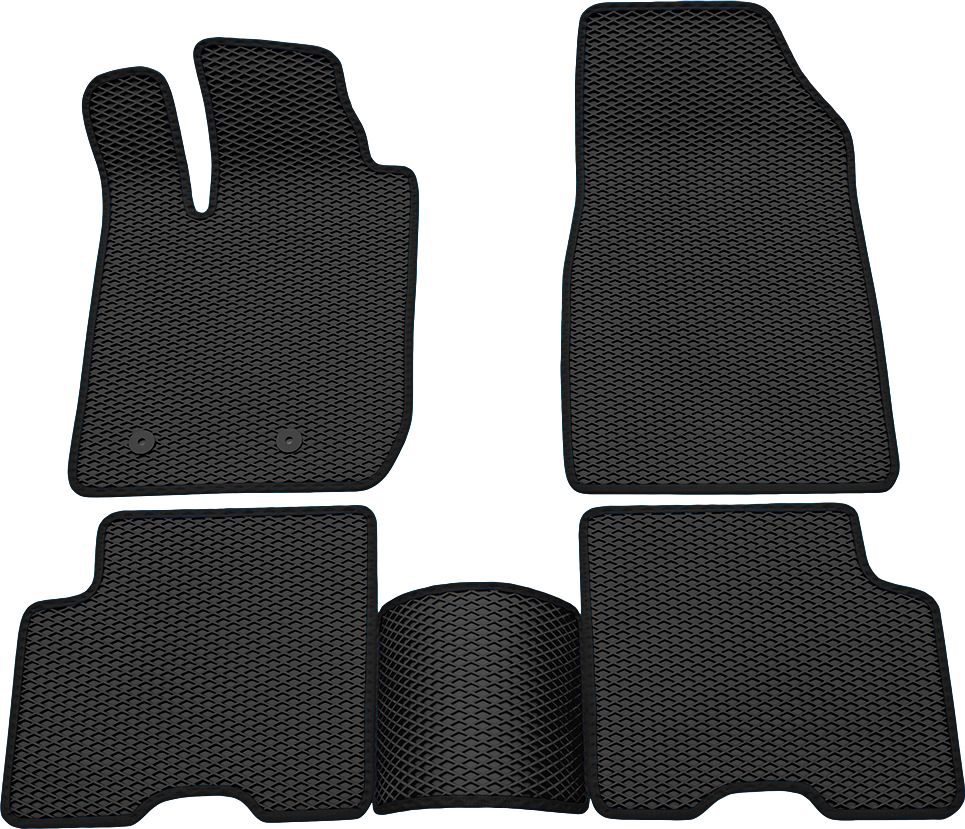 Коврики Rezkon EVA для салона Renault Arkana I 2019-2026 Черный кант. Артикул 9029040101