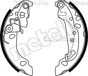 Тормозные колодки Metelli задние для Ford Fiesta V 2001-2008. Артикул 53-0137