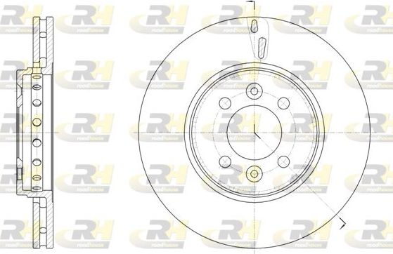 Тормозной диск RoadHouse передний для Renault Wind 2010-2013. Артикул 61499.10