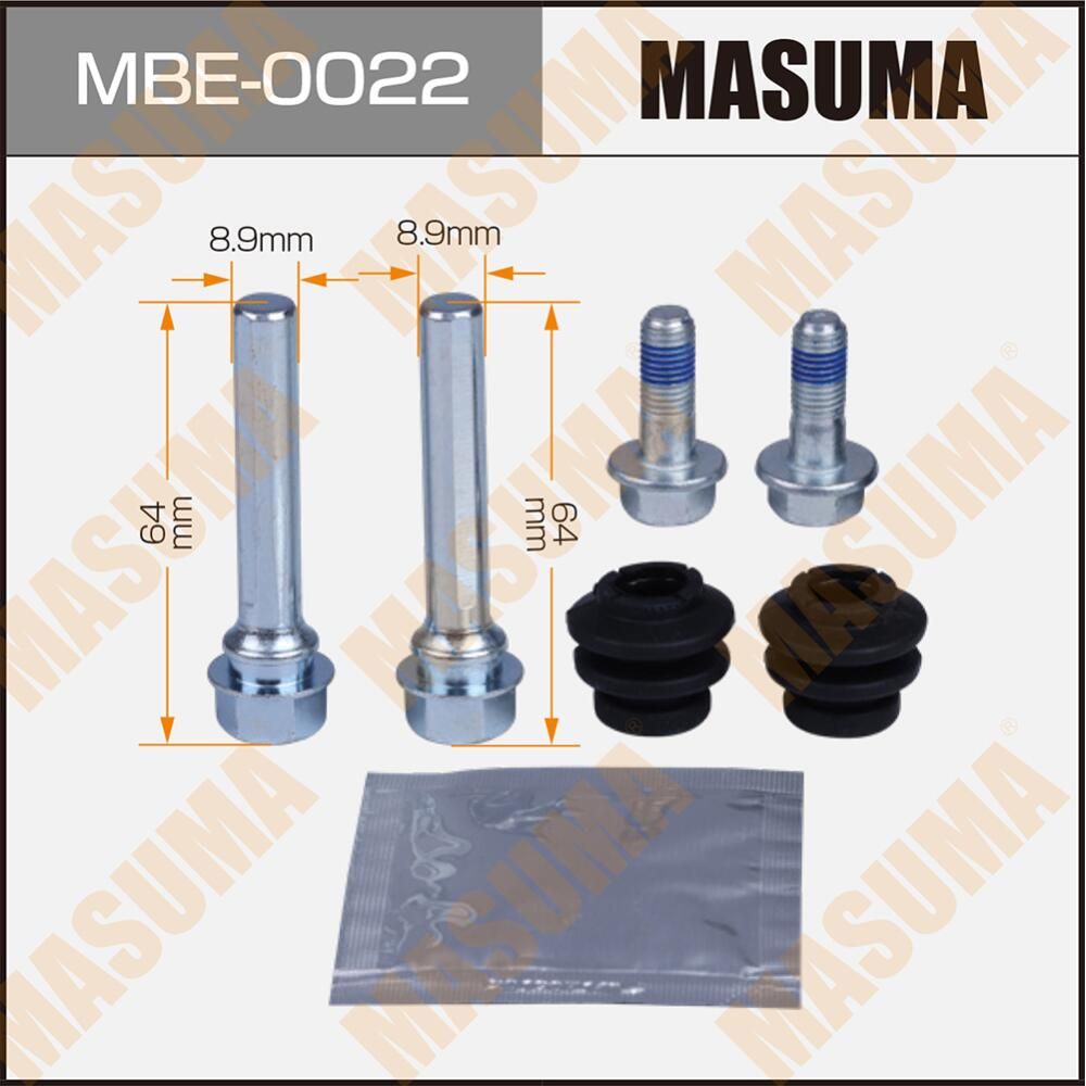 Ремкомплект направляющих тормозного суппорта MASUMA, 809006 front Masuma. Артикул MBE-0022