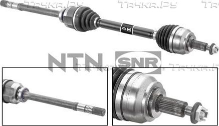 Полуось (привод в сборе, приводной вал) NTN / SNR. Артикул DK55.119