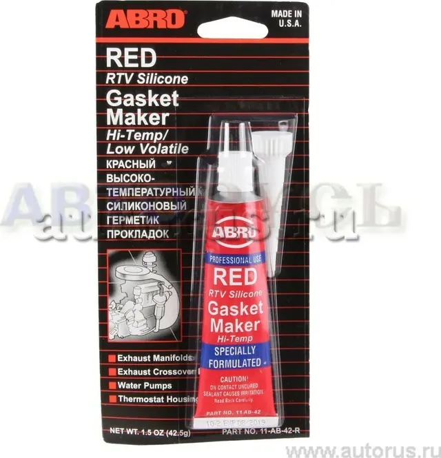 Герметик силиконовый (Abro). Артикул 11-AB-42-R