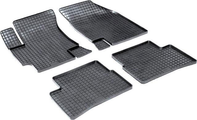 Коврики резиновые Seintex с узором сетка для салона Kia Rio I 2000-2005. Артикул 00124