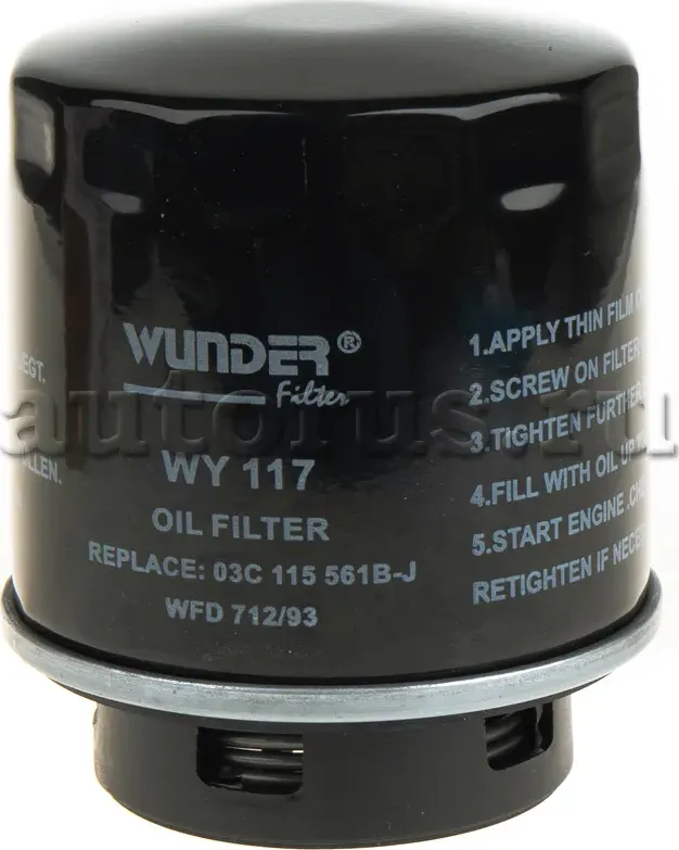 Фильтр масляный VAG NEW mot.1,4TSI 122/150pS WUNDER FILTER WY117 Wunder. Артикул WY117
