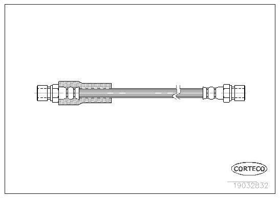 Тормозной шланг Corteco. Артикул 19032832