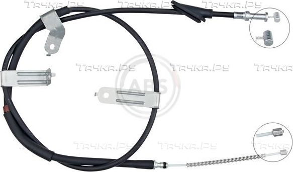 Трос ручника (тросик ручного тормоза) ABS. Артикул K10243