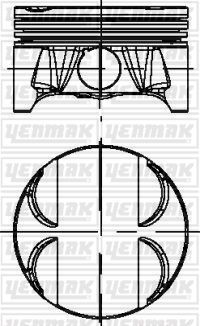 Поршень Yenmak для BMW 3 IV (E46) 2004-2006. Артикул 39-04618-000