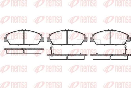 Тормозные колодки Remsa. Артикул 0406.02