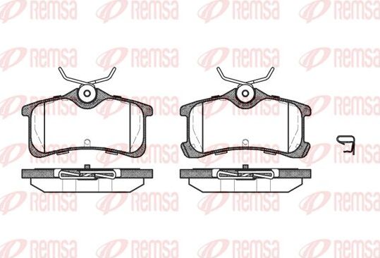 Тормозные колодки Remsa. Артикул 1050.02