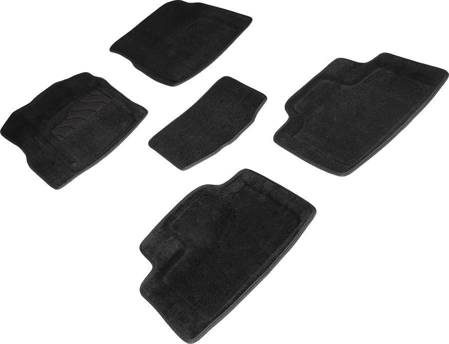 Коврики Seintex 3D ворсовые для салона Jeep Grand Cherokee WK2 рестайлинг 2013-2026 ЧЕРНЫЕ. Артикул 97607