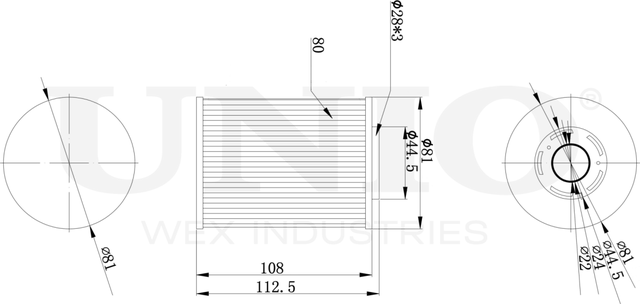 Фильтр топливный (Unio). Артикул FLT-50028