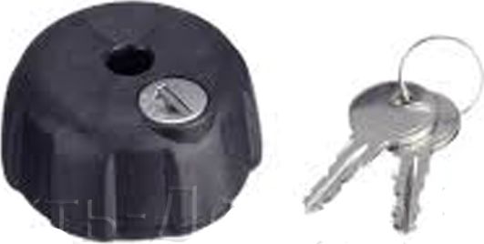 Запирающее устройство Интер для велокрепления на автомобильный багажник (барашек с замком) . Артикул 5500.01