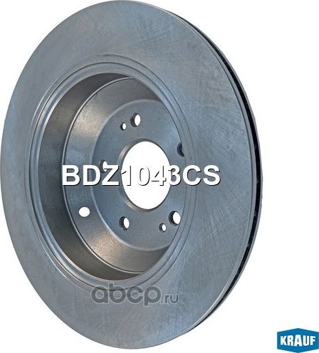 Диск тормозной задний Krauf. Артикул BDZ1043CS