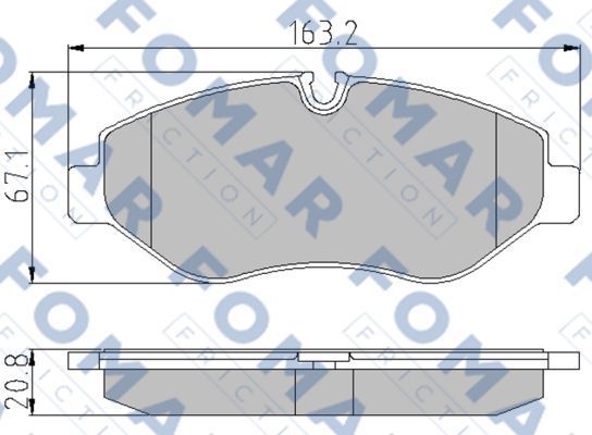 Тормозные колодки Fomar. Артикул FO 921581