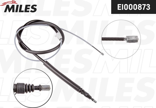 Трос ручника (тросик ручного тормоза) Miles. Артикул EI000873