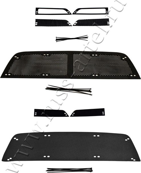 Защитная сетка и зимняя заглушка Русская Артель решеток радиатора и переднего бампера для Renault Duster I 2015-2020 ресталйинг. Артикул ZRR-128202