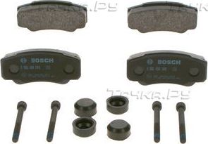 Тормозные колодки Bosch (Low-Metallic) задние для Fiat Ducato II 1994-2011. Артикул 0 986 494 049