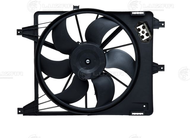 Вентилятор радиатора двигателя Luzar для Renault Logan II 2007-2026. Артикул LFc 0969