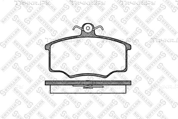 Тормозные колодки Stellox передние для Audi 80 IV (B3) 1986-1991. Артикул 057 020-SX